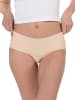 Yenita® 3er Pack Slips aus Mikrofaser Nahtlose Hüftslips in skin