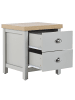 Beliani Beistelltisch CLIO in Grau/Silber/Braun - (W) 45 x (H) 49 x (L) 39 cm