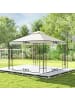 Outsunny Pavillon 298L x 298B x 279H cm Cremeweiß
