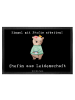 Mr. & Mrs. Panda Abstreifer Chefin Leidenschaft mit Spruch in Schwarz