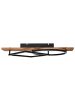 Beliani Deckenleuchten AIRE in Schwarz/Braun - (W) 60 x (H) 9 x (L) 30 cm