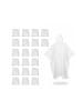relaxdays 80 x Einweg-Regenponcho in Transparent