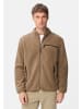 Camel Active Fleecejacke mit Reißverschlussseitentaschen in Sepiabraun