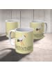 Mr. & Mrs. Panda Kindertasse Storch mit Spruch in Gelb Pastell