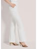 MADELEINE Leicht ausgestellte Bügelfalten-Hose in weiß