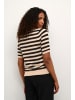 Kaffe Strickpullover KAlizza Regular fit in Smoke Gray/Black Deep Stripe