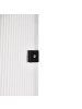 Beliani Duschwand MAHUIDA in Transparent/Schwarz - (W) 90 x (H) 195 cm