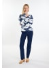 Usha Damen Strickpullover in Marine Weiss
