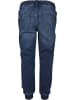 Urban Classics Cargo Trousers in blue washed