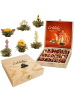 Creano 2er Set 12er Holzpräsentboxen ErblühTee Grüner + Weißer Tee 