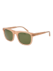 Serengeti Männer Sonnenbrille Quadratisch Beige