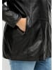 sheego Lederjacke in schwarz