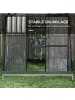 Outsunny Gewächshaus in Schwarz 192L x 131B x 203H cm