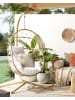 Beliani Hängesessel ADRIA in Beige/Weiß - (W) 108 x (H) 190 x (L) 100 cm