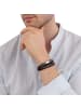 Tom Tailor Armband Edelstahl, Kautschuk, Leder in silber
