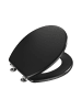 Wenko WC-Sitz Prima Schwarz Matt, WC-Sitz Mod. Prima Schwarz Matt in Schwarz