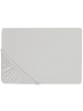 Beliani Bettlaken JANBU in Grau - (W) 200 x (H) 30 x (L) 200 cm