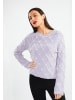 faina Strickpullover in Hellviolett