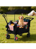 relaxdays Bollerwagen in Schwarz - (B)54 x (H)131 x (T)97 cm