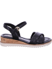 Tamaris Keilsandalette in schwarz