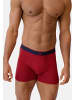 DANISH ENDURANCE Boxershorts Bamboo Trunks w/ fly in black_red_red_blue