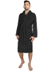 normani Unisex Premium Bademantel Sivas in Schwarz