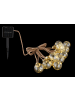 Globo lighting Solar-Lichterkette "SOLAR-LICHTERKETTE KUNSTSTOFF AMBER, 50XLED" in brown