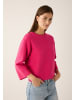 More & More kurzer, weiter 3/4 Arm Strickpullover in pink