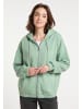 myMo Kapuzensweatjacke in Dunkelmint