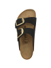 Birkenstock Pantolette Arizona Big Buckle Nubukleder normal in schwarz