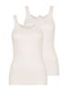 Nina von C. 2er Pack Damen Achseltop in champagner