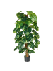 Beliani Kunstpflanze DIEFFENBACHIA in Grün/Schwarz - (W) 86 x (H) 152 x (L) 86 cm