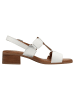 Tamaris WIDE FIT Sandalette in WHITE/SILVER