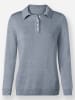 WITT WEIDEN Polopullover in rauchblau-meliert
