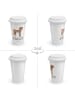 Mr. & Mrs. Panda To Go Becher Hund Dogge mit Spruch in Weiß