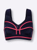 WITT WEIDEN Sport-BH ohne Bügel in marine-fuchsia