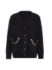 caissa Damen Strickjacke in Schwarz