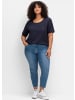 sheego T-Shirt in tiefblau