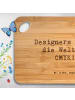Mr. & Mrs. Panda Frühstücksbrettchen Spruch CMYK Designer mit Sp... in Braun