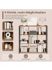 VASAGLE Bücherregal Barnet in Braun-Schwarz - (B)30 x (H)103.1 x (T)100 cm