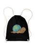 Mr. & Mrs. Panda Rucksack-Beutel Schnecke Sir ohne Spruch in Schwarz