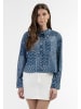 DreiMaster Damen Langarm Bluse in DUNKELMARINER DRUCK