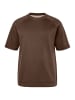 JP1880 Kurzarm T-Shirt in dunkelbraun