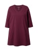 Ulla Popken Longshirt in dunkel weinrot