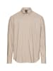 Camel Active Langarm Hemd aus Leinen-Baumwoll-Mix in Beige
