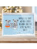 Mr. & Mrs. Panda Schneerahmen Koala Familie mit Spruch in Blau Pastell