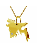 Schmuckador 50cm Kette + Bangladesh mit Brillant 585 Gold in gold