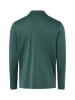 Ragman Langarm-Poloshirt - bügelleicht in tanne - 0013