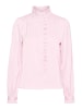 Vero Moda Business Satin Bluse Elegantes Volant Hemd VMADJURE in Rosa