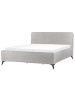 Beliani Doppelbett VALOGNES in Grau/Schwarz - (W) 192 x (H) 110 x (L) 220 cm